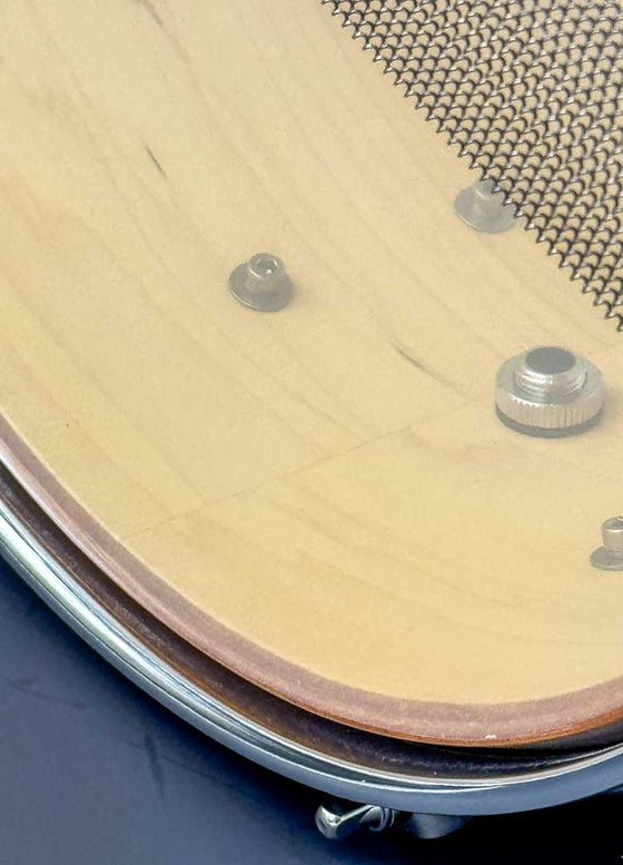 Demo Snare - Cogs Birch/Cherry Snare Drum - Cogs Custom Drums LLC