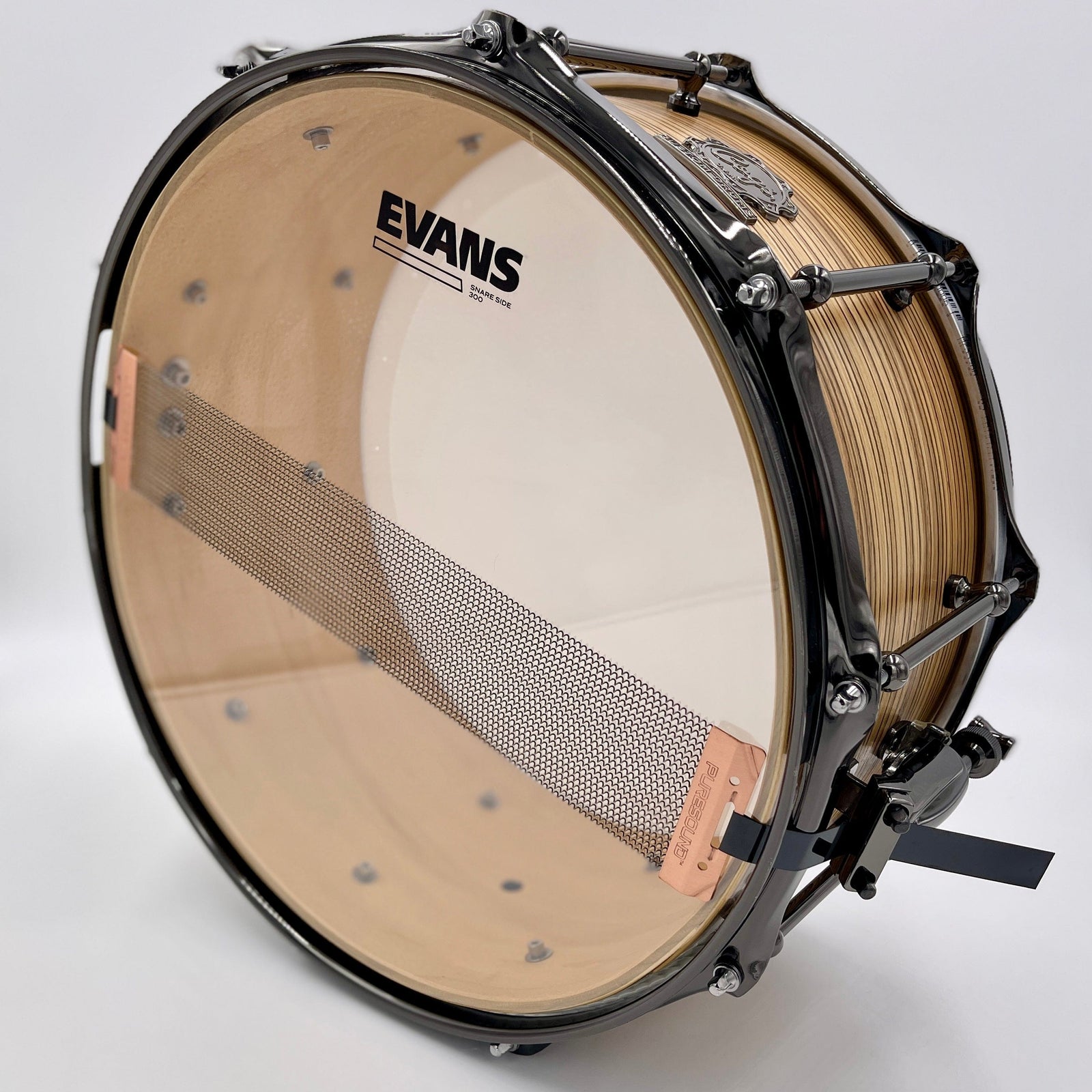 Cogs Zebrawood 3Ply Snare Drum Cogs Custom Drums LLC