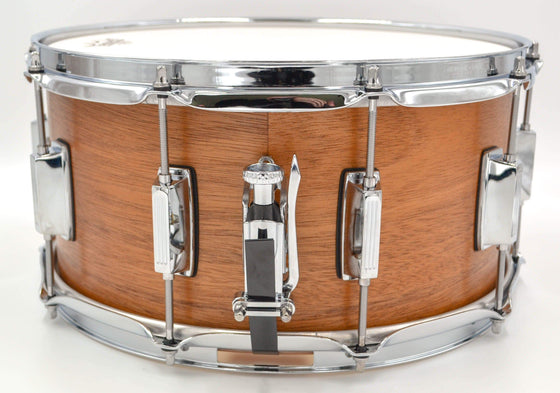 Cogs Custom Mahogany/Maple Hybrid Snare 14x7 - Cogs Custom Drums LLC