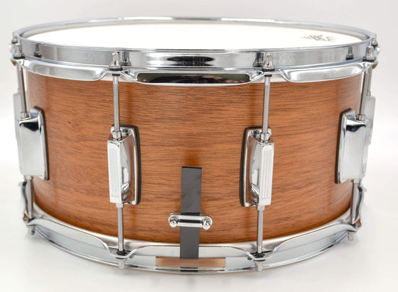 Cogs Custom Mahogany/Maple Hybrid Snare 14x7 - Cogs Custom Drums LLC