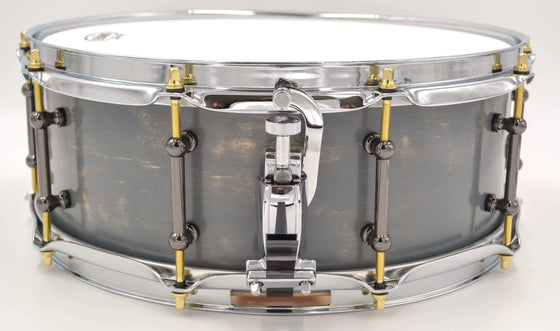 Cogs SuperSix™ Weathered Gray Snare - Cogs Custom Drums LLC